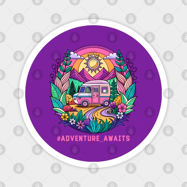 Adventure Awaits Magnet by CatCoconut-Art